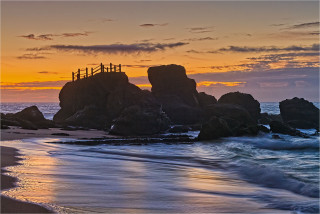  Wanddeko Praia Formosa Sonnenuntergang