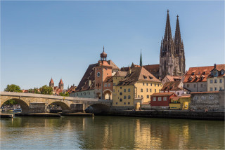  Wanddeko Regensburg Dom und Altstadt