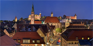  Panoramabild Nürnberg Altstadt mit Burg