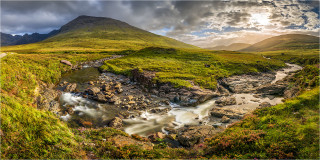  Panoramabild Fairy Pools Landschaft  Isle of Skye Schottland