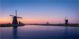  Panoramabild Windmühlen Kinderdijk Holland