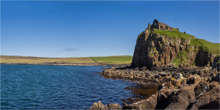  Panoramabild Duntulm Burg Ruine Isle of Skye Schottland
