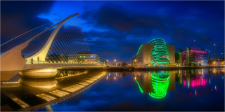  Panoramabild Samuel Beckett Brücke Dublin Irland