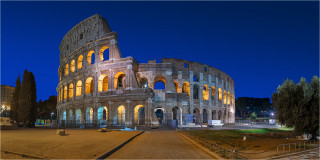 Panoramabild Sonnenaufgang Rom Kolosseum
