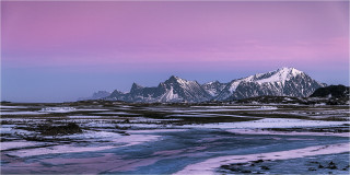  Panoramabild Landschaft Norwegen Lofoten 