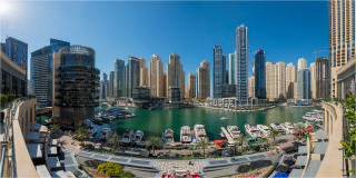  Panoramabild Dubai an der Marina 