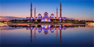  Panoramabild Abu Dhabi Scheich Zayed Moschee 