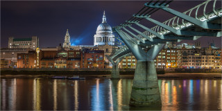  Panoramabild London Millenium Brücke