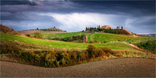  Panoramabild Landhaus in der Toskana