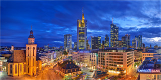  Panoramabild Frankfurt Skyline an der Hauptwache