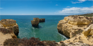  Panoramabild  An der Küste der Algarve Portugal