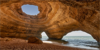  Panoramabild Benagil Höhle Algarve Portugal