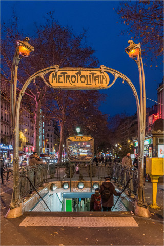  Wandbild Metropolitan Station Paris