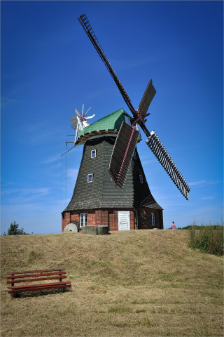 Wandbild Holländer Windmühle 