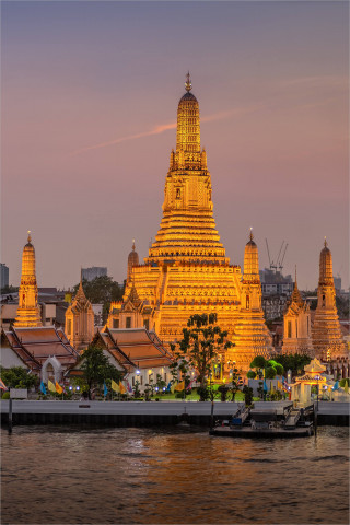  Wandbild Wat Aurun Tempel Bangkok
