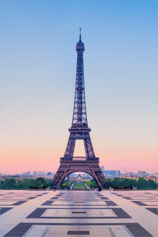  Wandbild Paris Eiffelturm am Morgen