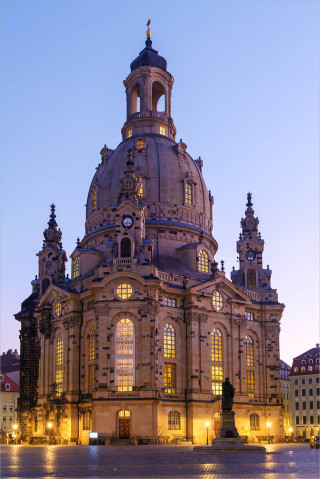  Wandbild Dresden Frauenkirche am Morgen